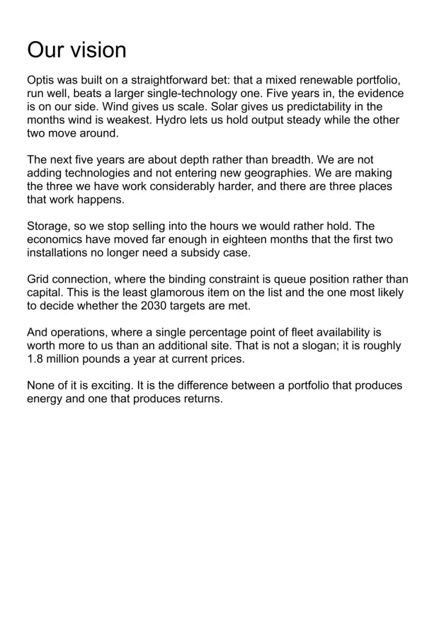 Our vision — original draft